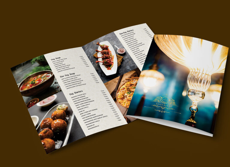 menu card design services