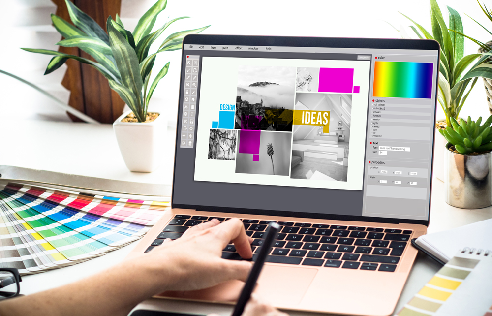 Elevate your brand presence with our high-end design solutions including banners, corporate identity, logo creation, catalogs, flyers, and scientific illustrations—all crafted to leave a lasting impression.