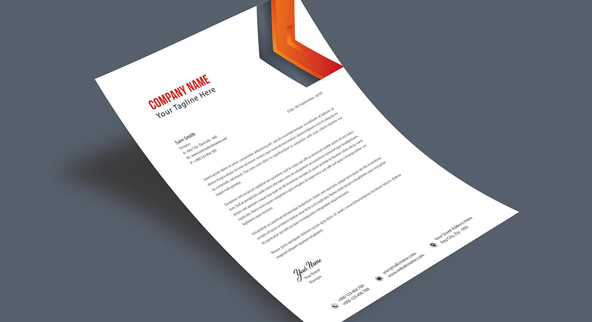 Letterhead Designing Services in Singapore