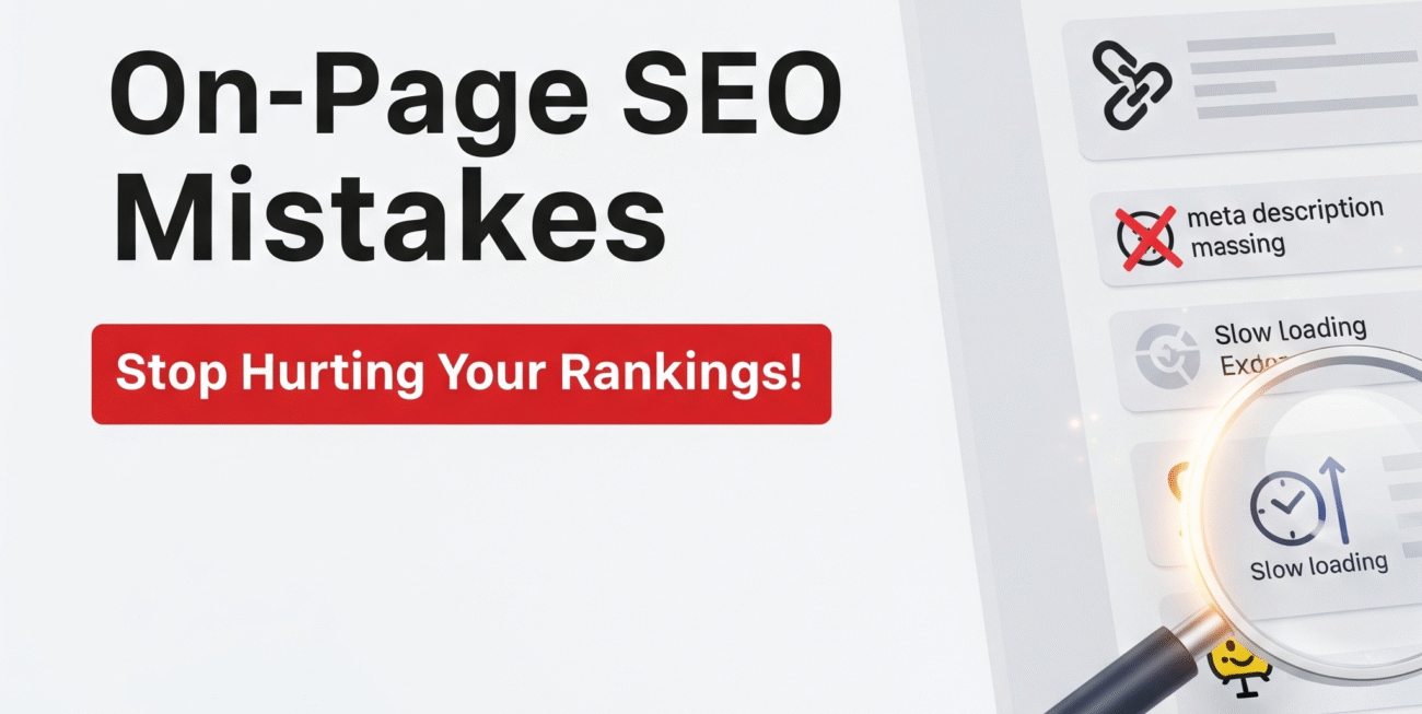 Common On-Page SEO Mistakes That Hurt Your Ranking