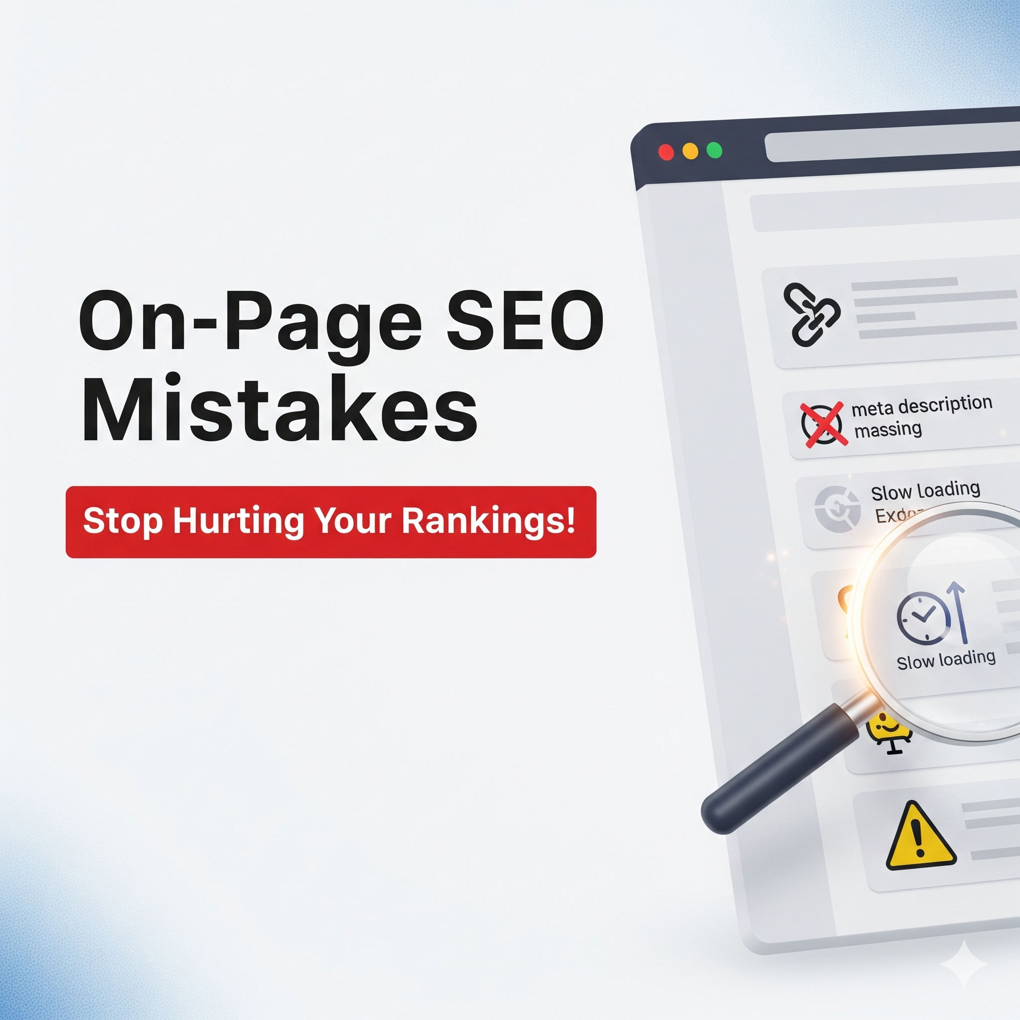 Common On-Page SEO Mistakes That Hurt Your Ranking